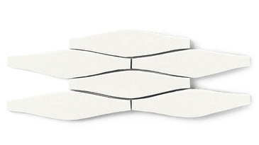 Wave Original Ceramic Tile in Calcite Matte