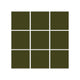 3x3 Straight Set Sheeted Original Ceramic Mosaic Tile in Lone Pine Matte