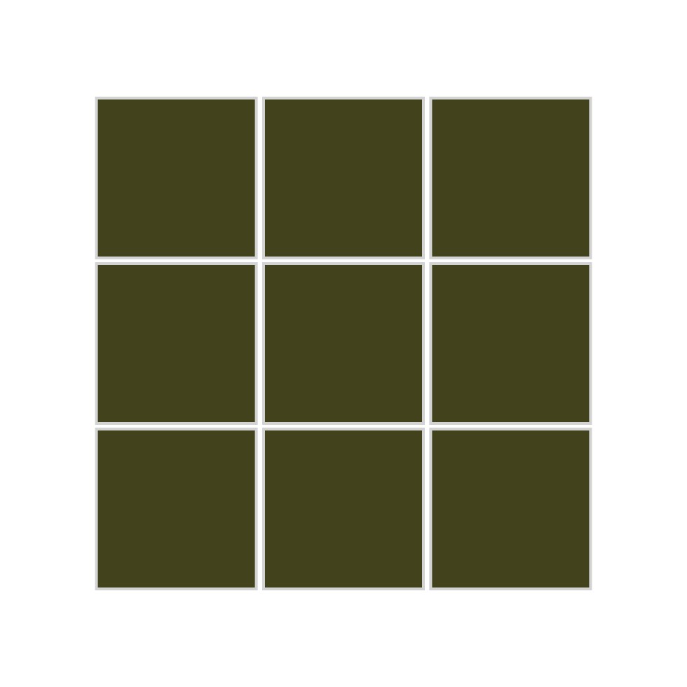3x3 Straight Set Sheeted Original Ceramic Mosaic Tile in Lone Pine Matte