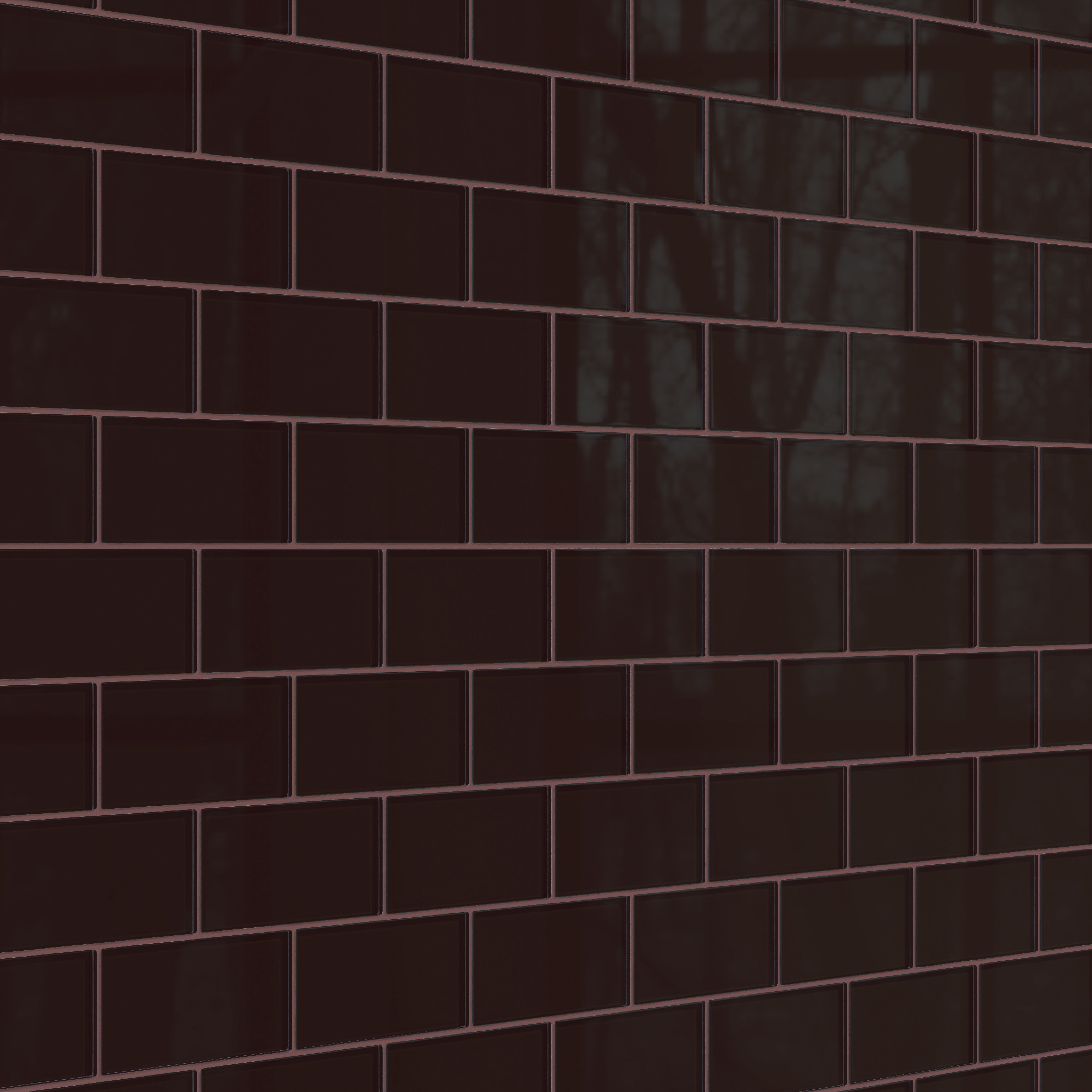 3x6 Glass Tile in Nighthawk Gloss