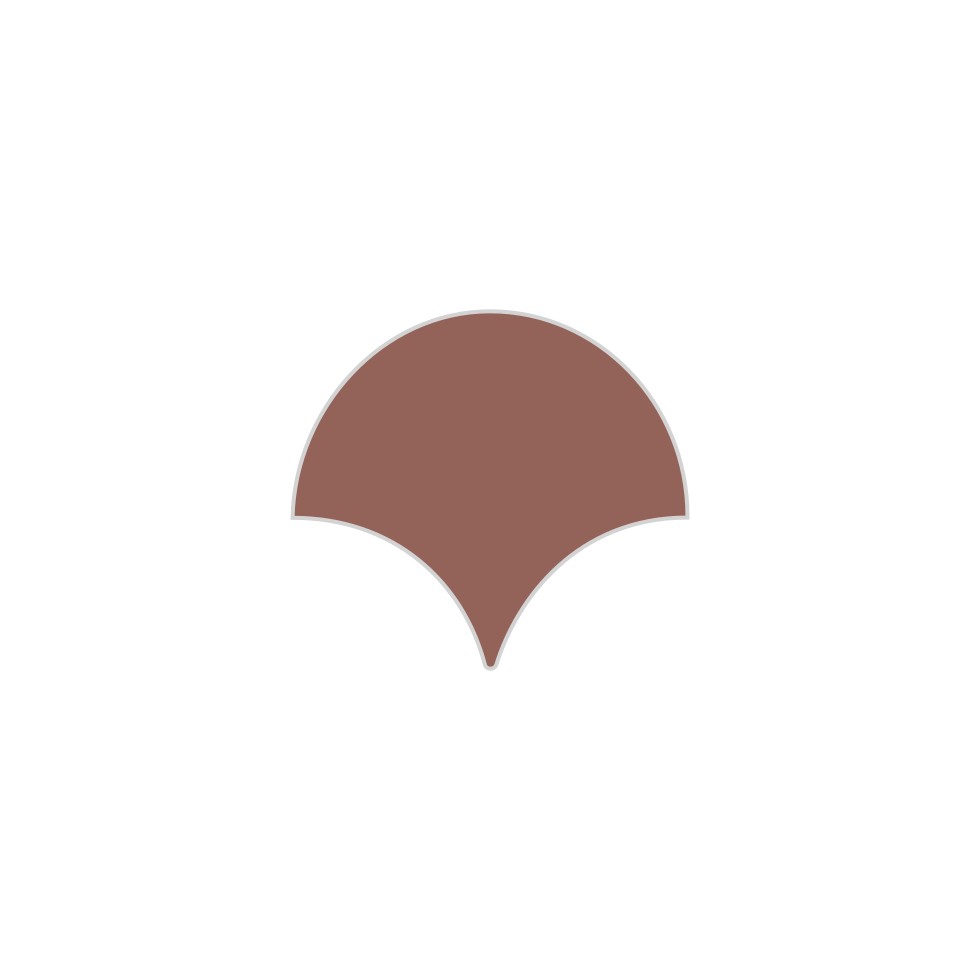 Ogee Drop Original Ceramic Tile in Mauve Matte
