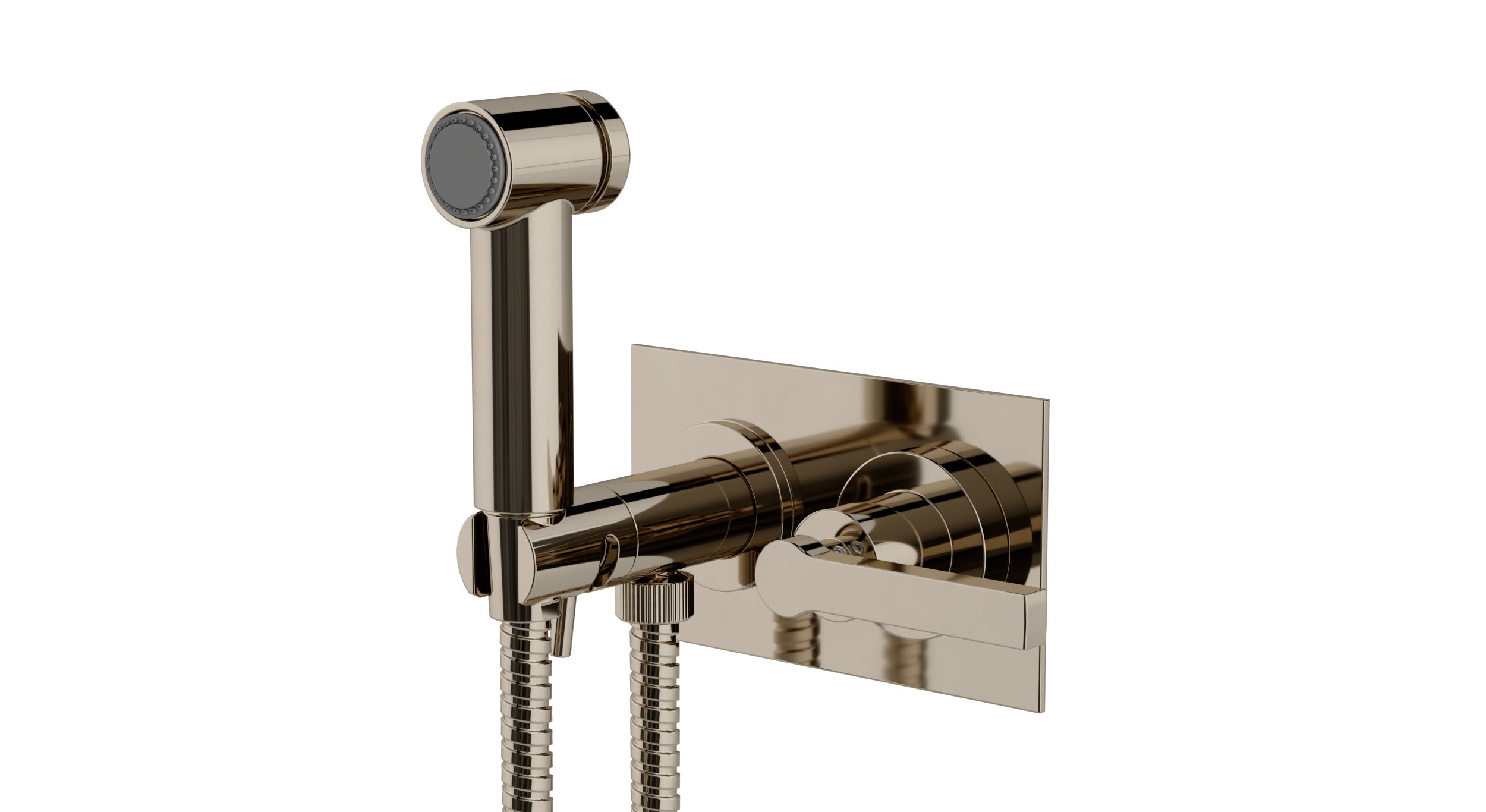 Flatiron One Handle Wall Mount Bidet Trim with Linear Lever Handle