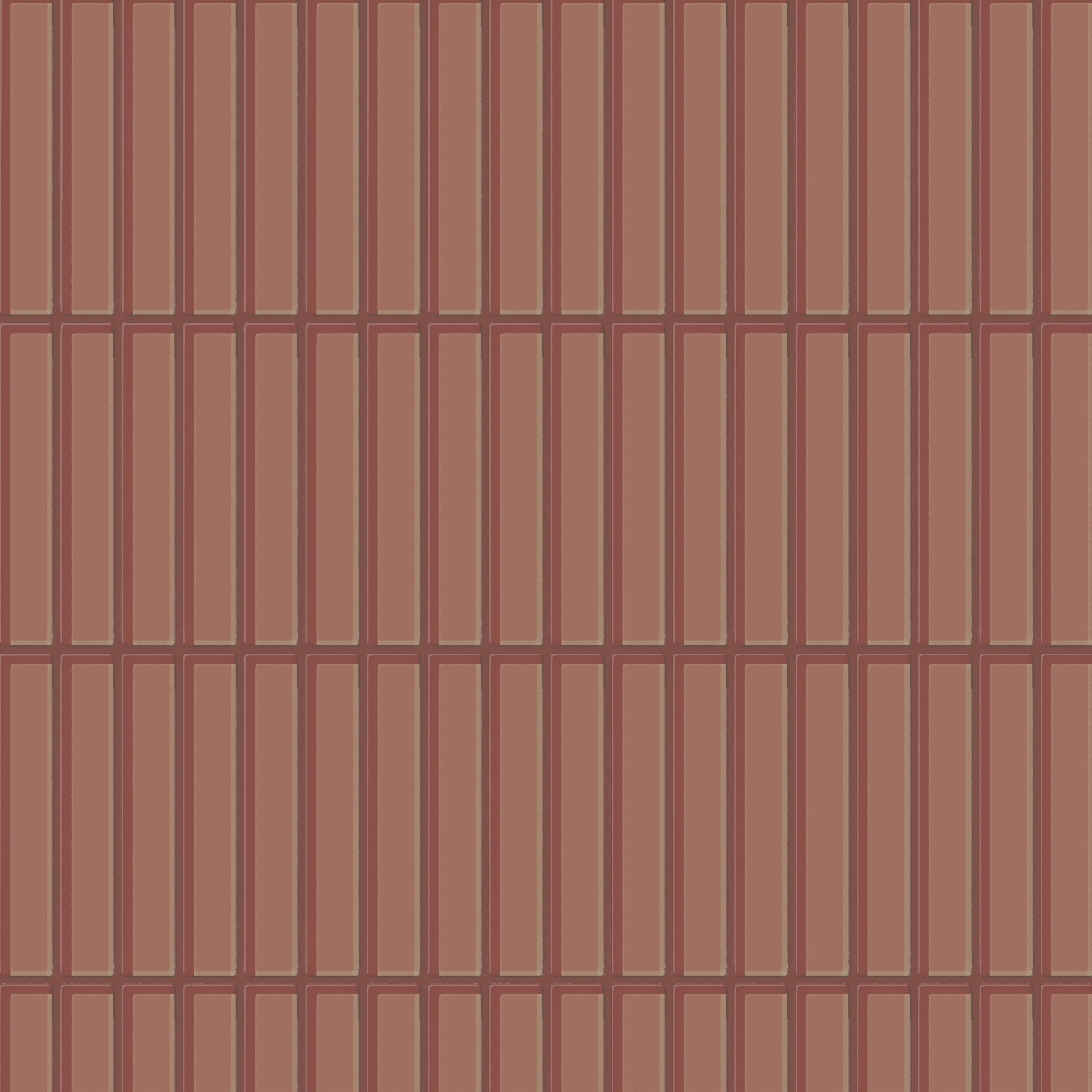 1x6 Straight Set Sheeted Glass Mosaic Tile in Flicker Gloss