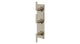 Flatiron Three Handle Wall Mount Shower Trim with Linear Lever Handles in Satin Nickel