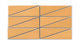 Right Scalene Triangle Original Ceramic Tile in Koi Gloss