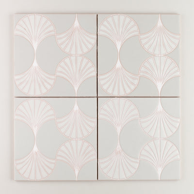 8x8 Handpainted Sample Sensu  in Neutral Motif