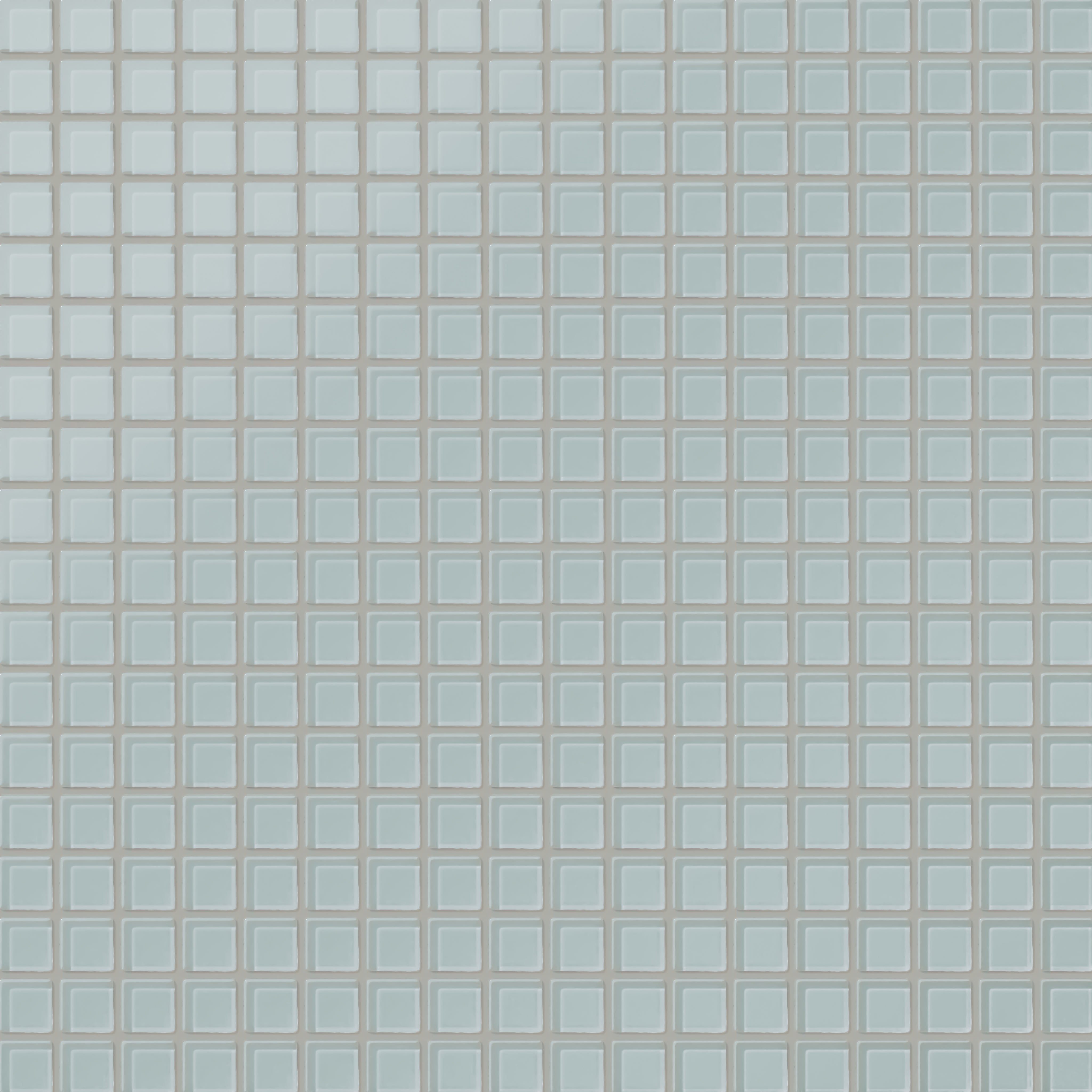 1x1 Straight Set Sheeted Glass Mosaic Tile in Great Blue Heron Matte