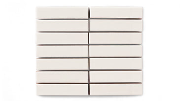 1x4 Straight Set Sheeted Original Ceramic Mosaic Tile in Feldspar Gloss