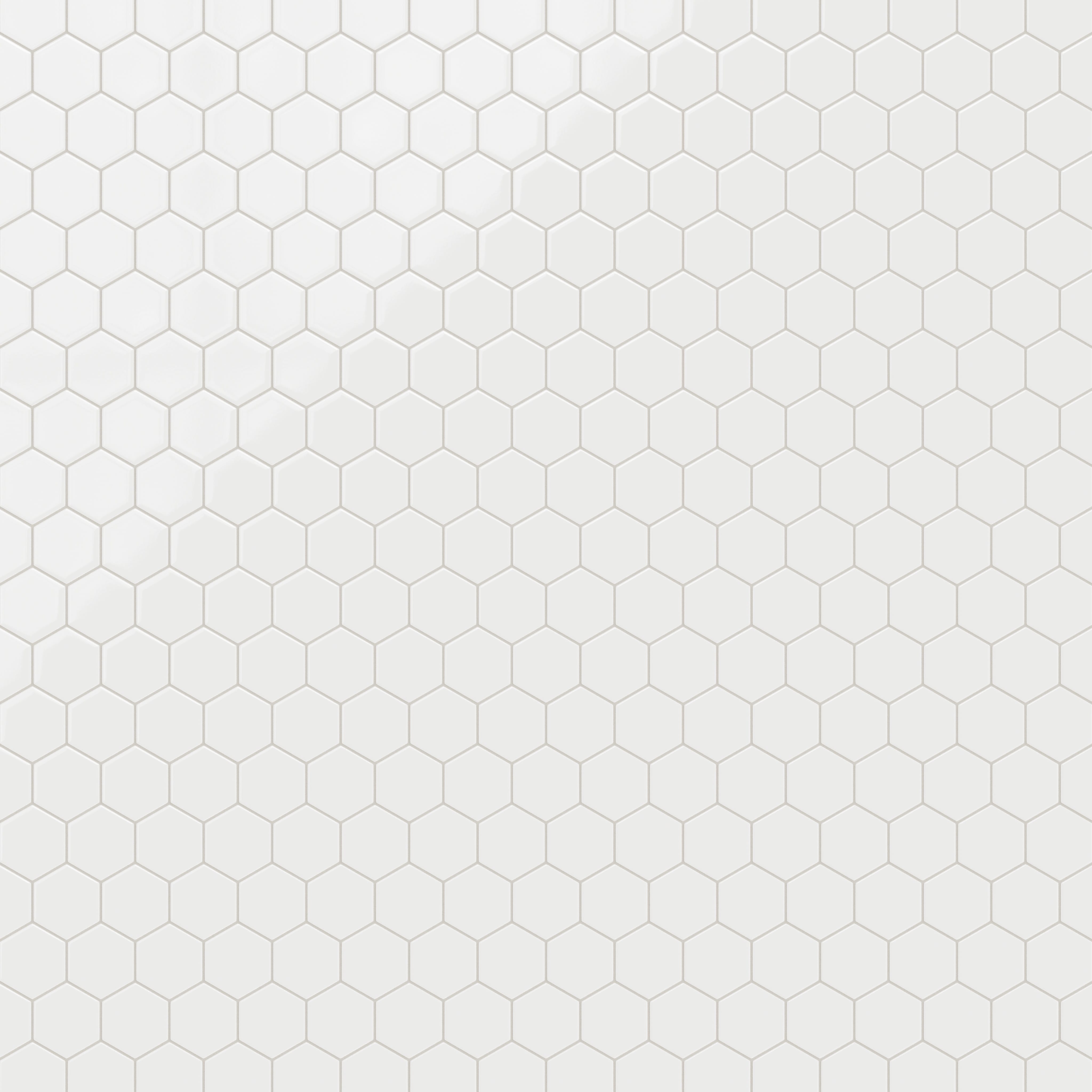 Quick Ship 4" Hexagon Original Ceramic Tile in Calcite Gloss