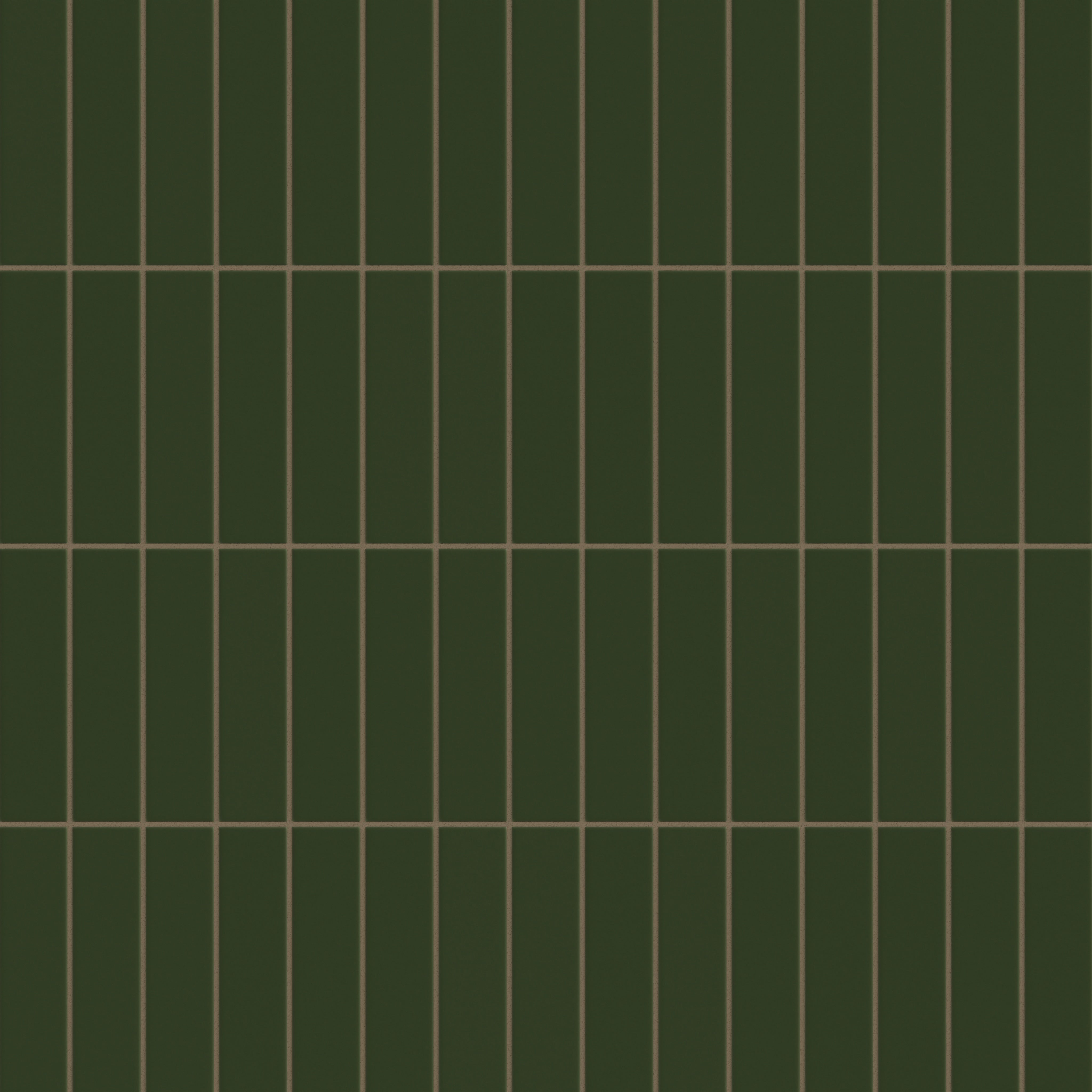 小物 OWN #08 BLACK / GREEN 2x8 Original Ceramic Tile in Hunter Green Matte - Fireclay Tile