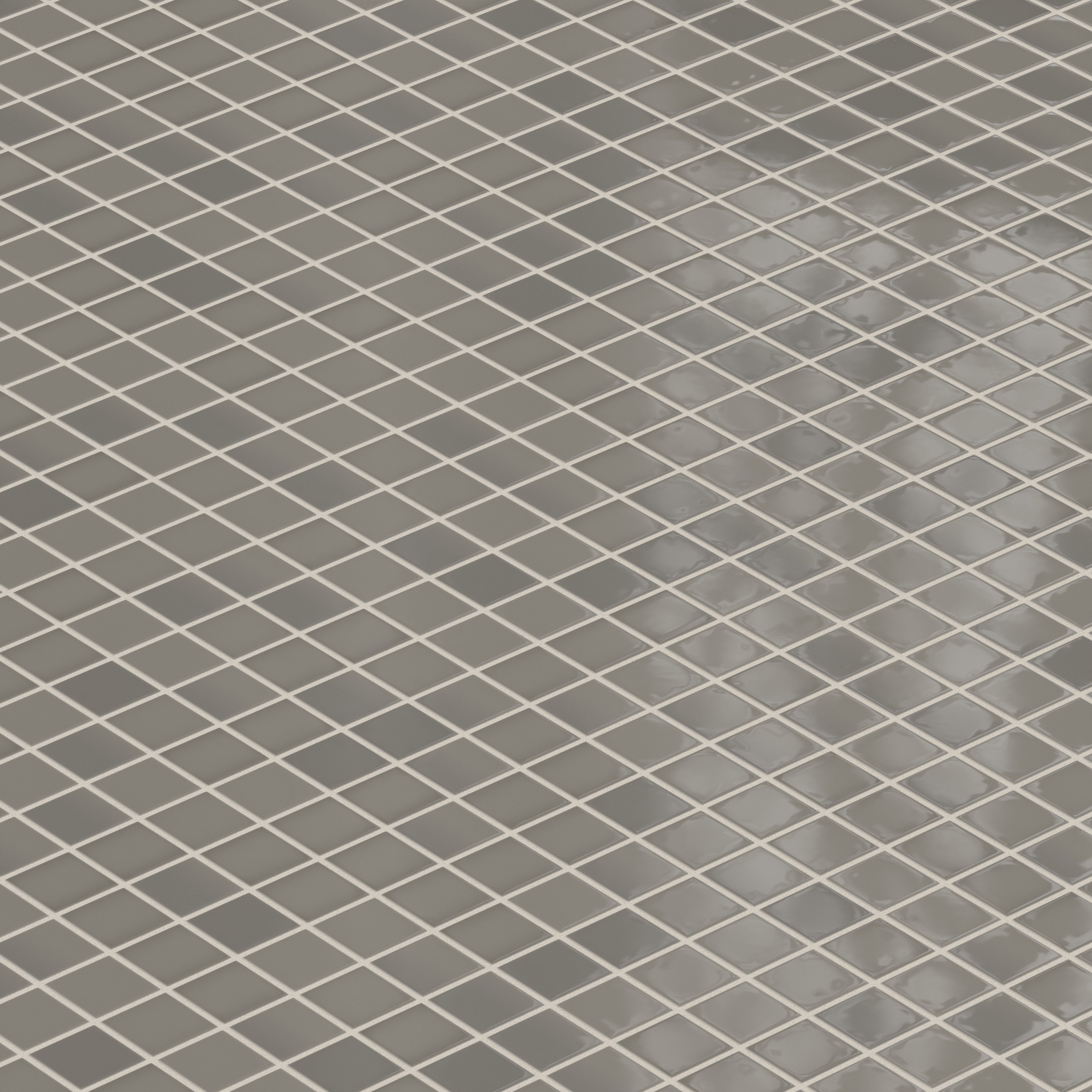 2x2 Straight Set Sheeted Natural Press Ceramic Mosaic Tile in Timberline Gloss