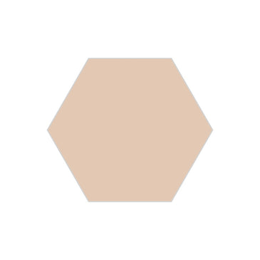 8" Hexagon Original Ceramic Tile in Tumbleweed Gloss