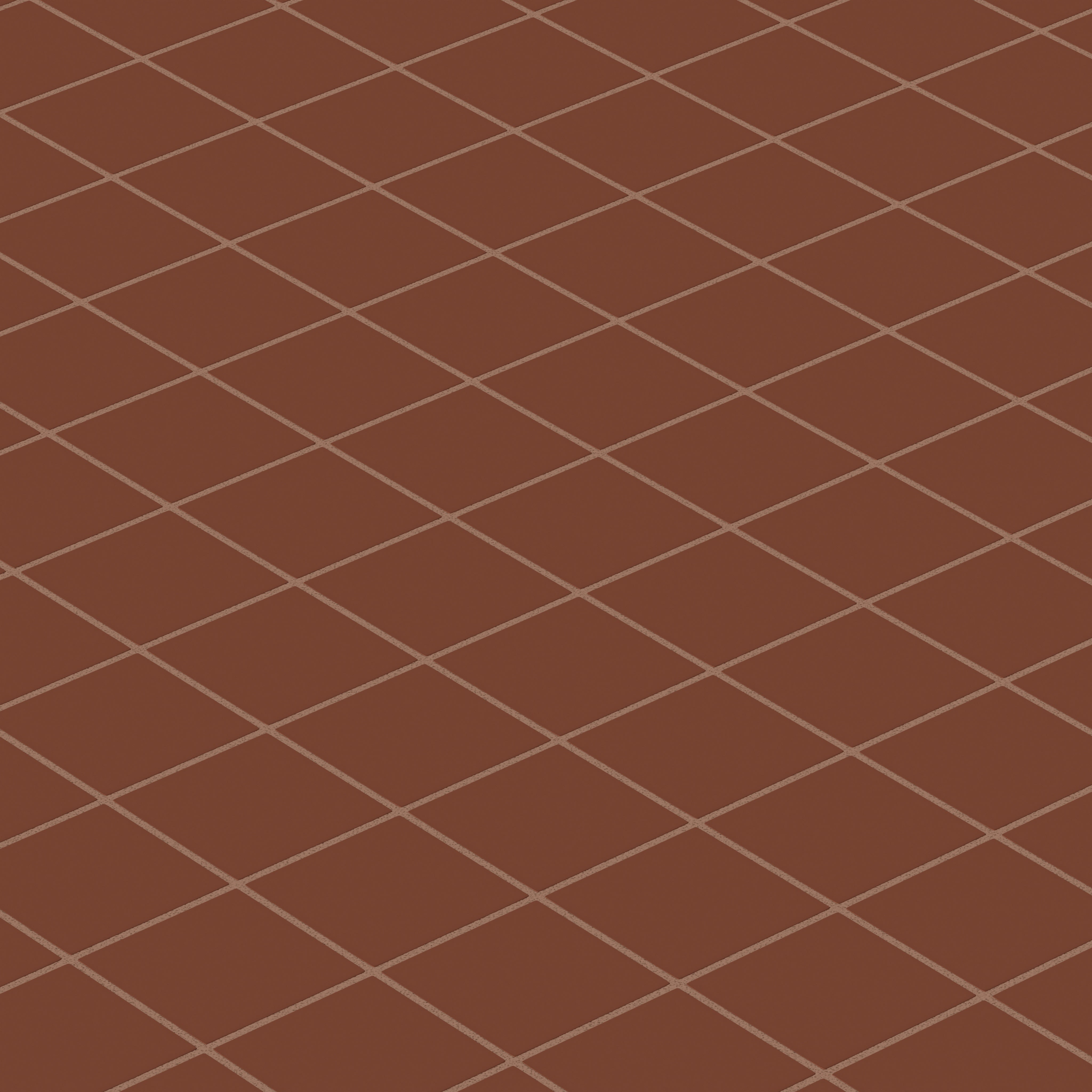 3x3 Straight Set Sheeted Natural Press Ceramic Mosaic Tile in Red Iron Oxide Matte