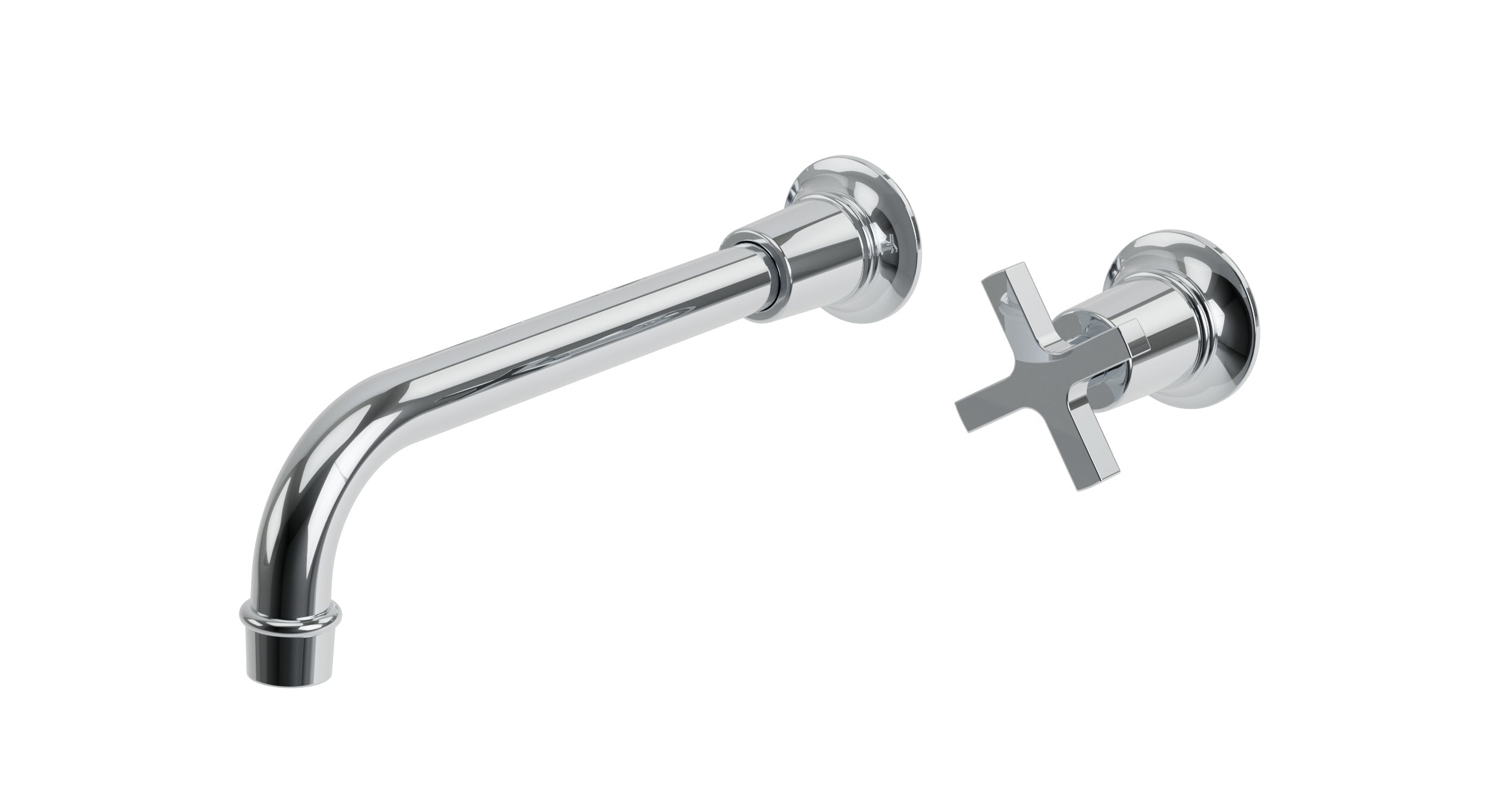 Emerson One Handle Wall Mount 10" Lavatory Faucet with Classic Cross Handle