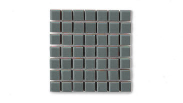 1x1 Straight Set Sheeted Original Ceramic Mosaic Tile in Flagstone Matte