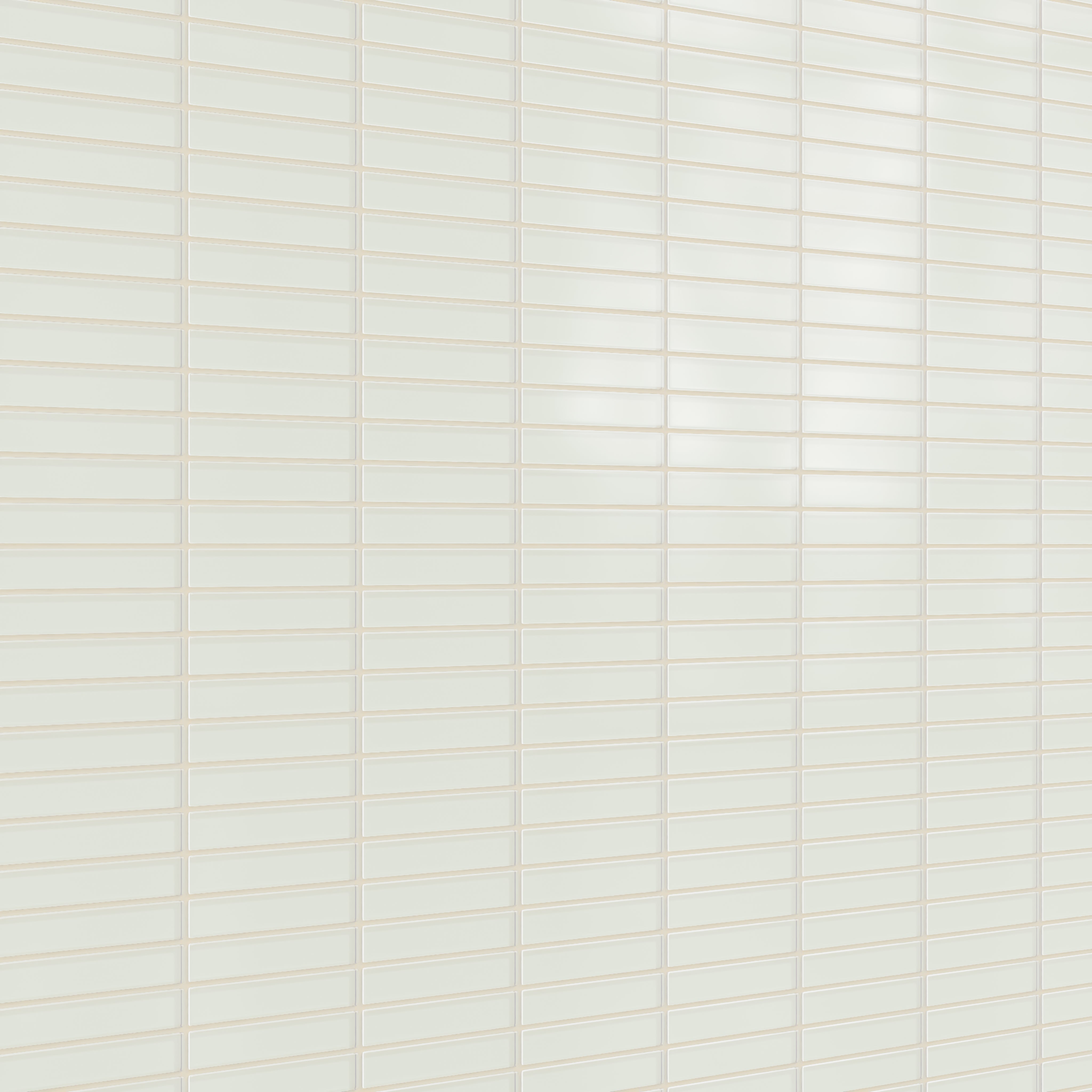 1x6 Straight Set Sheeted Glass Mosaic Tile in Flycatcher Matte
