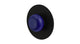 Foundry One Handle Wall Mount Shower Trim with Pebble Ceramic Knob Handle in Matte Black