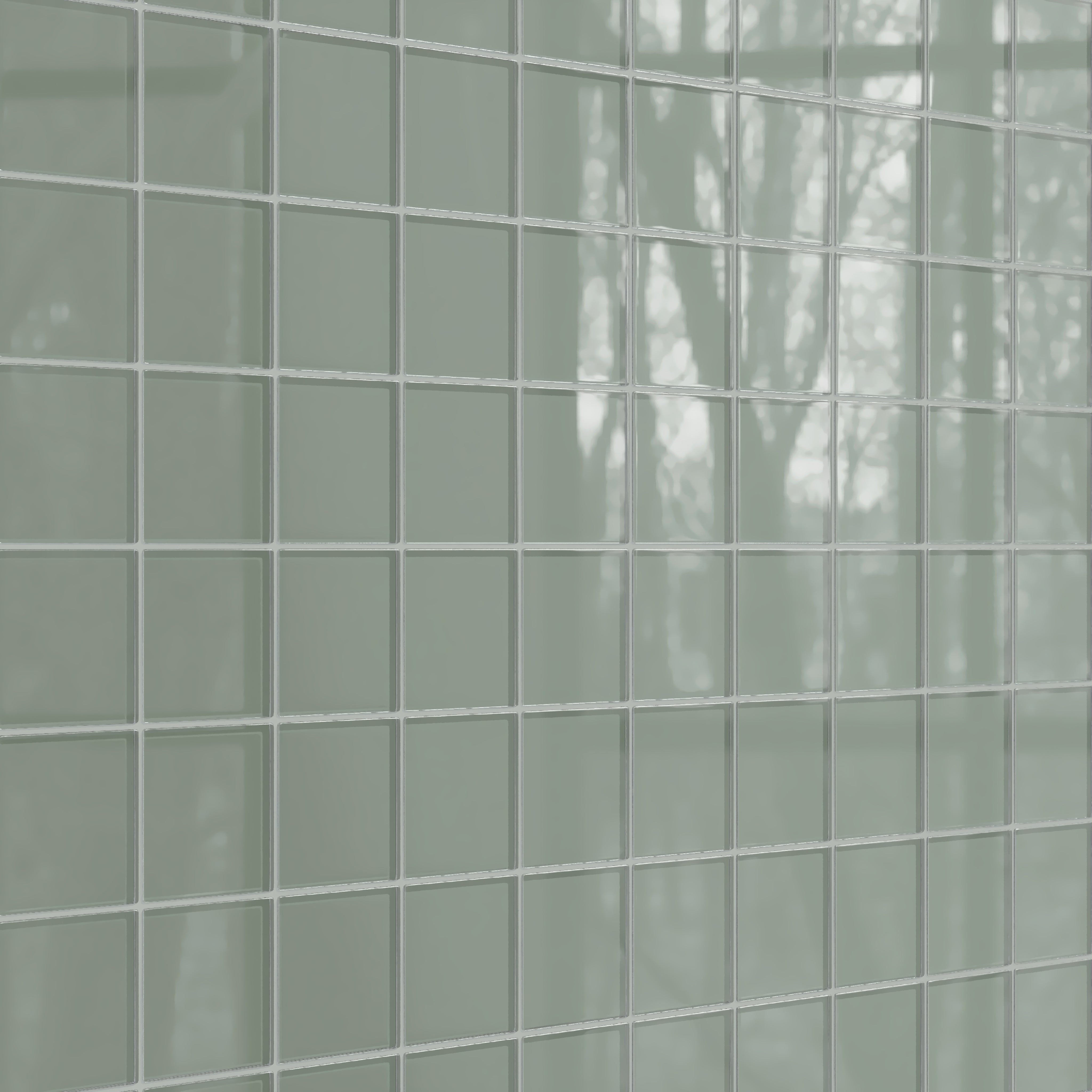 4x4 Glass Tile in Hummingbird Gloss