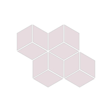 Small Diamond Sheeted - Escher Original Ceramic Mosaic Tile in Evening Glow Matte