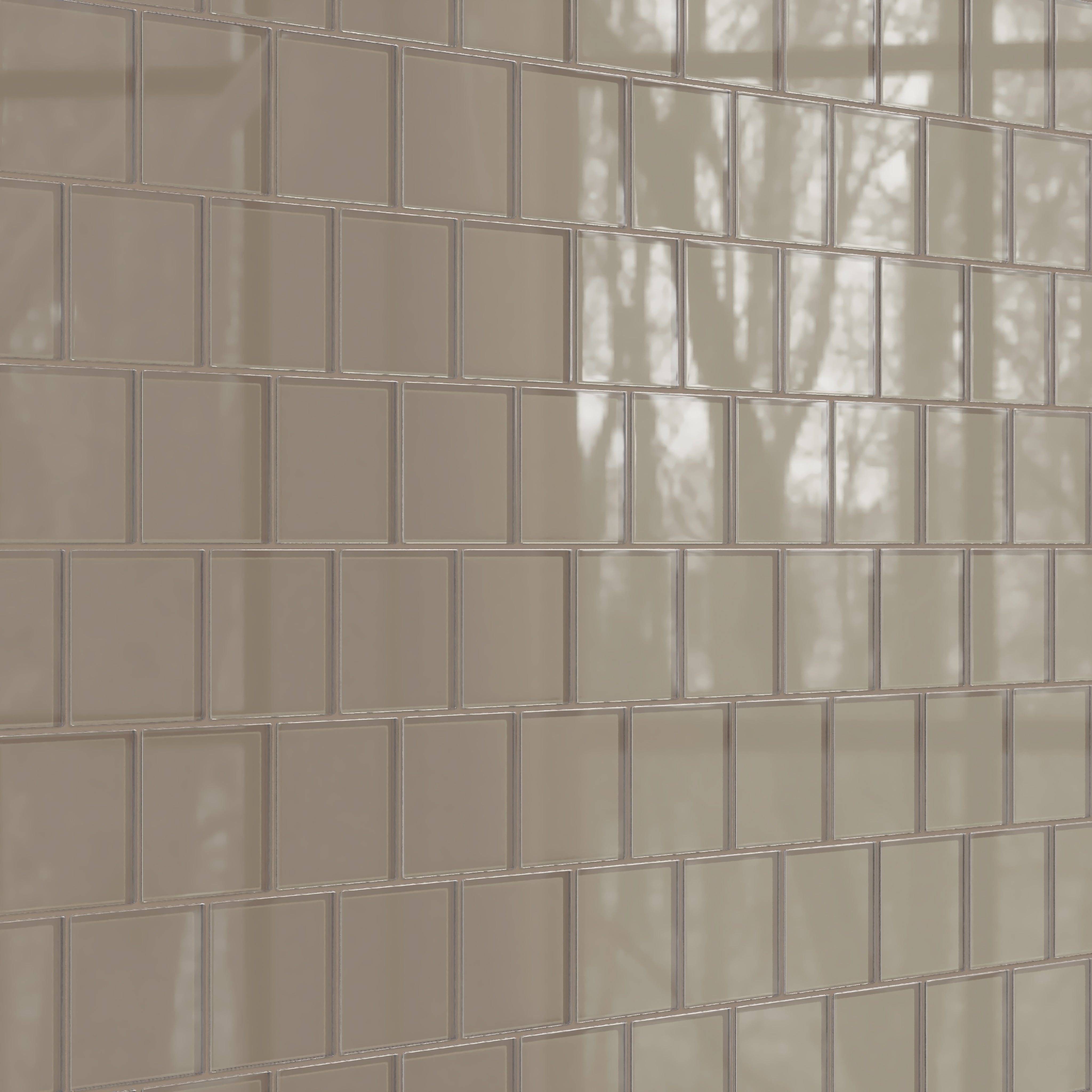 4x4 Glass Tile in Quail Gloss