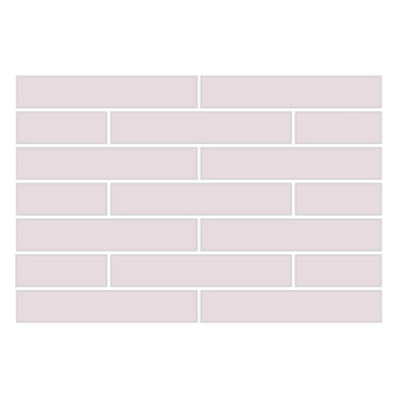 1x6 Half Offset Sheeted Original Ceramic Mosaic Tile in Evening Glow Matte
