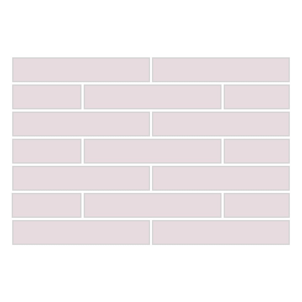 1x6 Half Offset Sheeted Original Ceramic Mosaic Tile in Evening Glow Matte