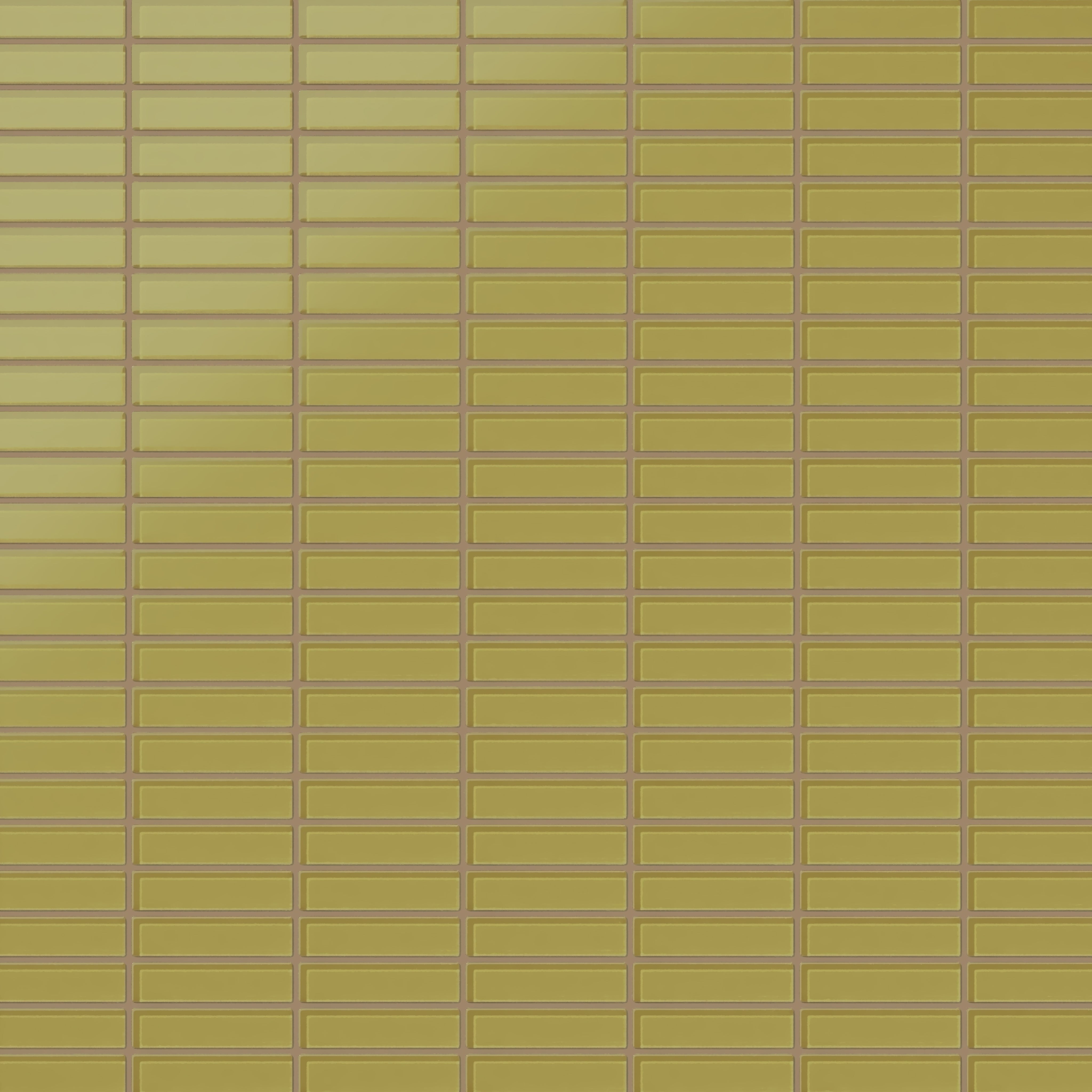 1x4 Straight Set Sheeted Glass Mosaic Tile in Pine Siskin Matte