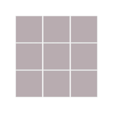 3x3 Straight Set Sheeted Original Ceramic Mosaic Tile in Dust Storm Matte