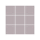 3x3 Straight Set Sheeted Original Ceramic Mosaic Tile in Dust Storm Matte