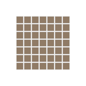 1x1 Straight Set Sheeted Original Ceramic Mosaic Tile in Sandstone Gloss
