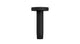 Contour & Foundry 4" Straight Shower Arm with Flange in Matte Black