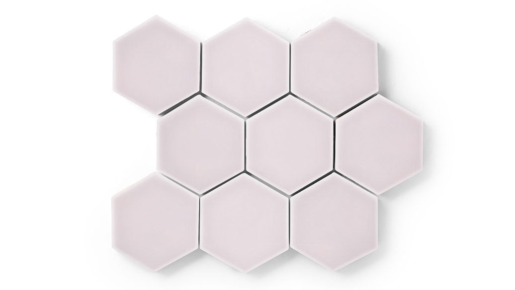 4" Hexagon Original Ceramic Tile in Evening Glow Gloss
