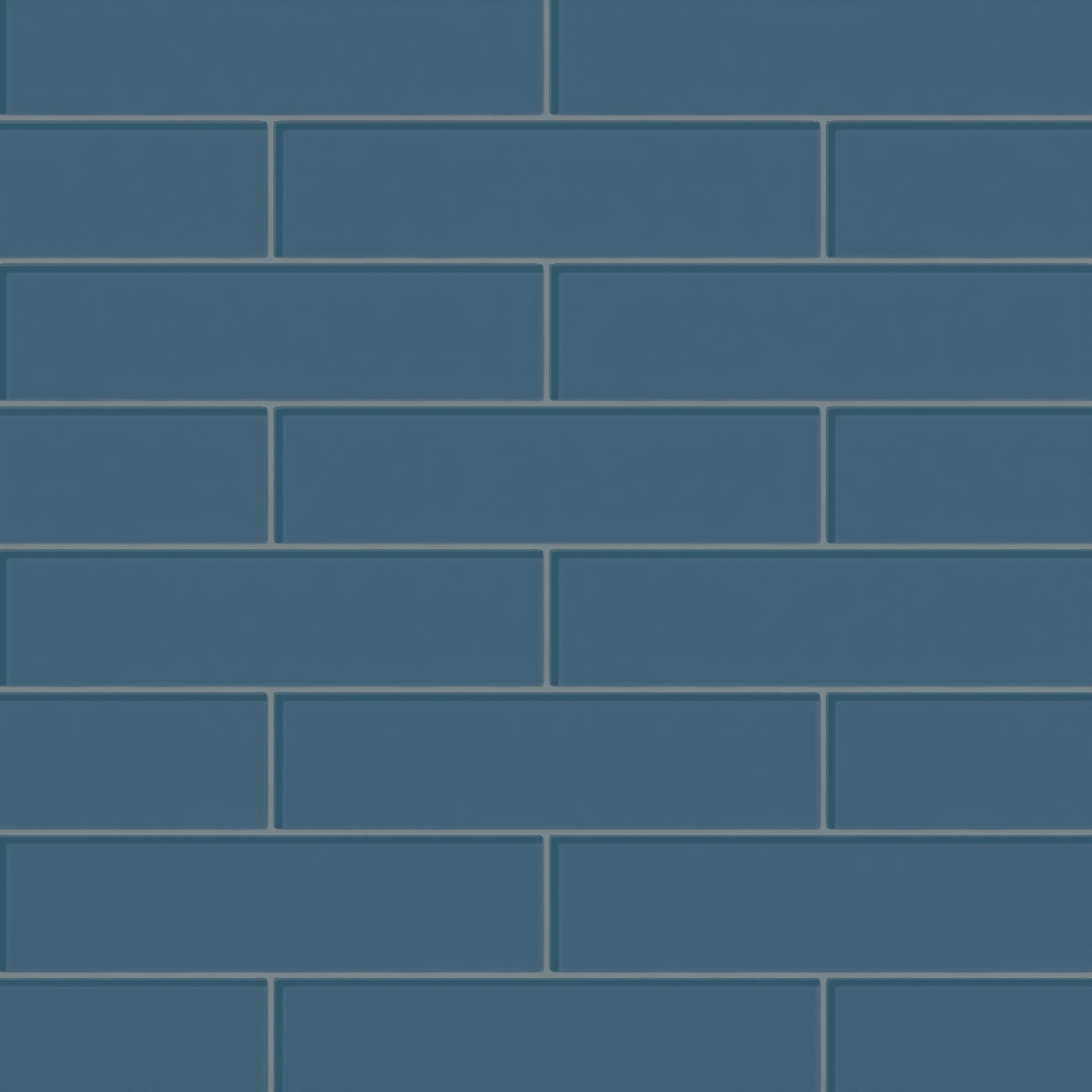 3x12 Glass Tile in Blue Jay Gloss