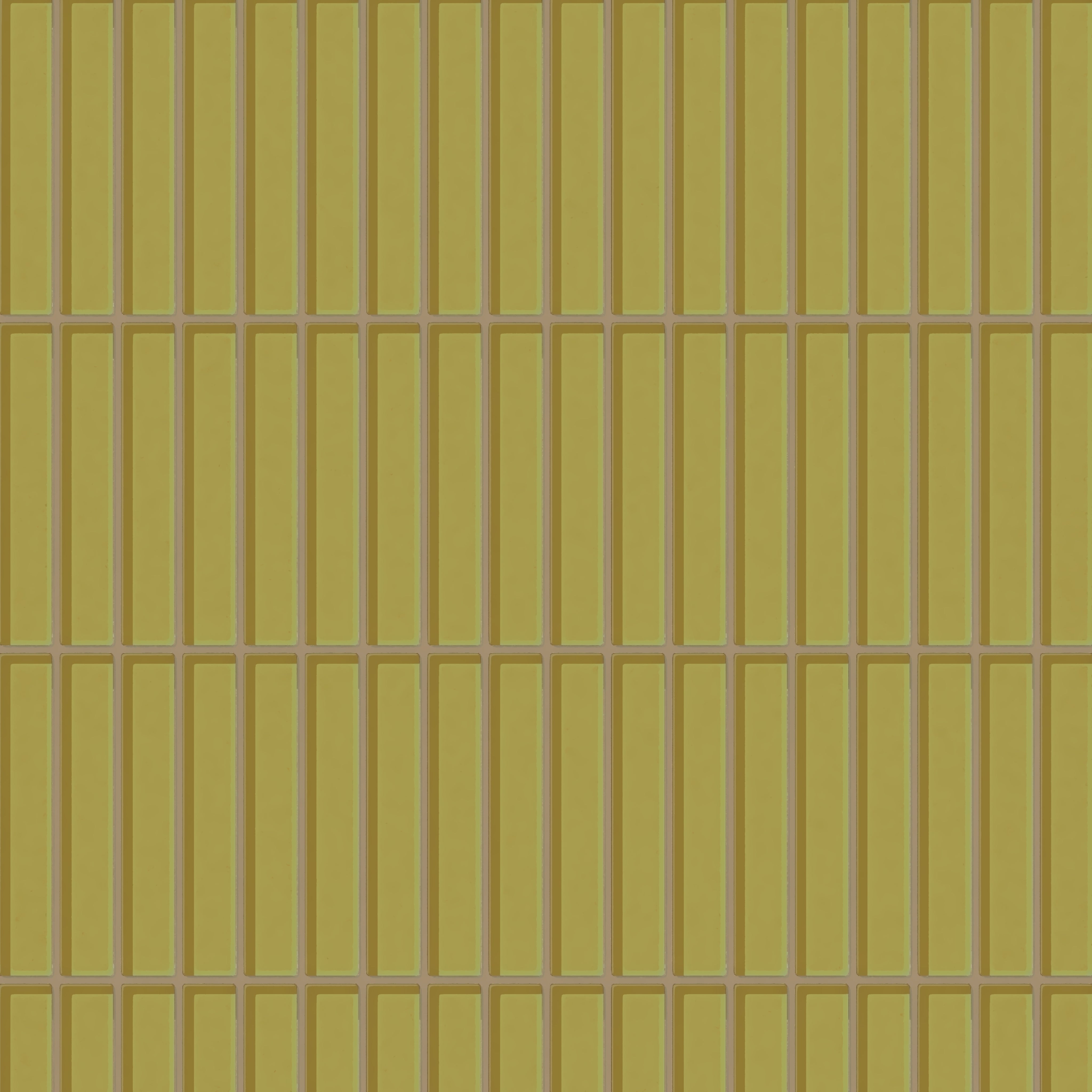 1x6 Straight Set Sheeted Glass Mosaic Tile in Pine Siskin Gloss