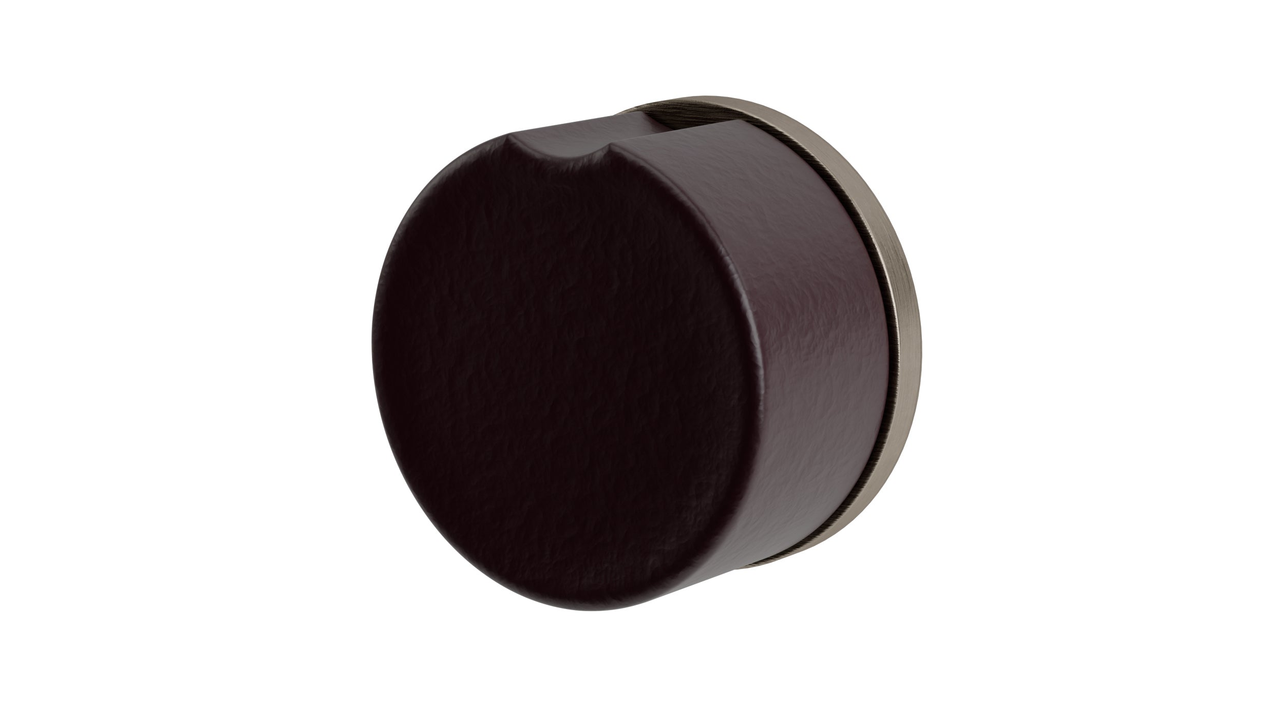 Foundry One Handle Wall Mount Diverter/Volume Control Shower Trim with Groove Ceramic Knob Handle in Antique Nickel