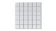 2x2 Straight Set Sheeted Natural Press Ceramic Mosaic Tile in Tin Oxide Gloss