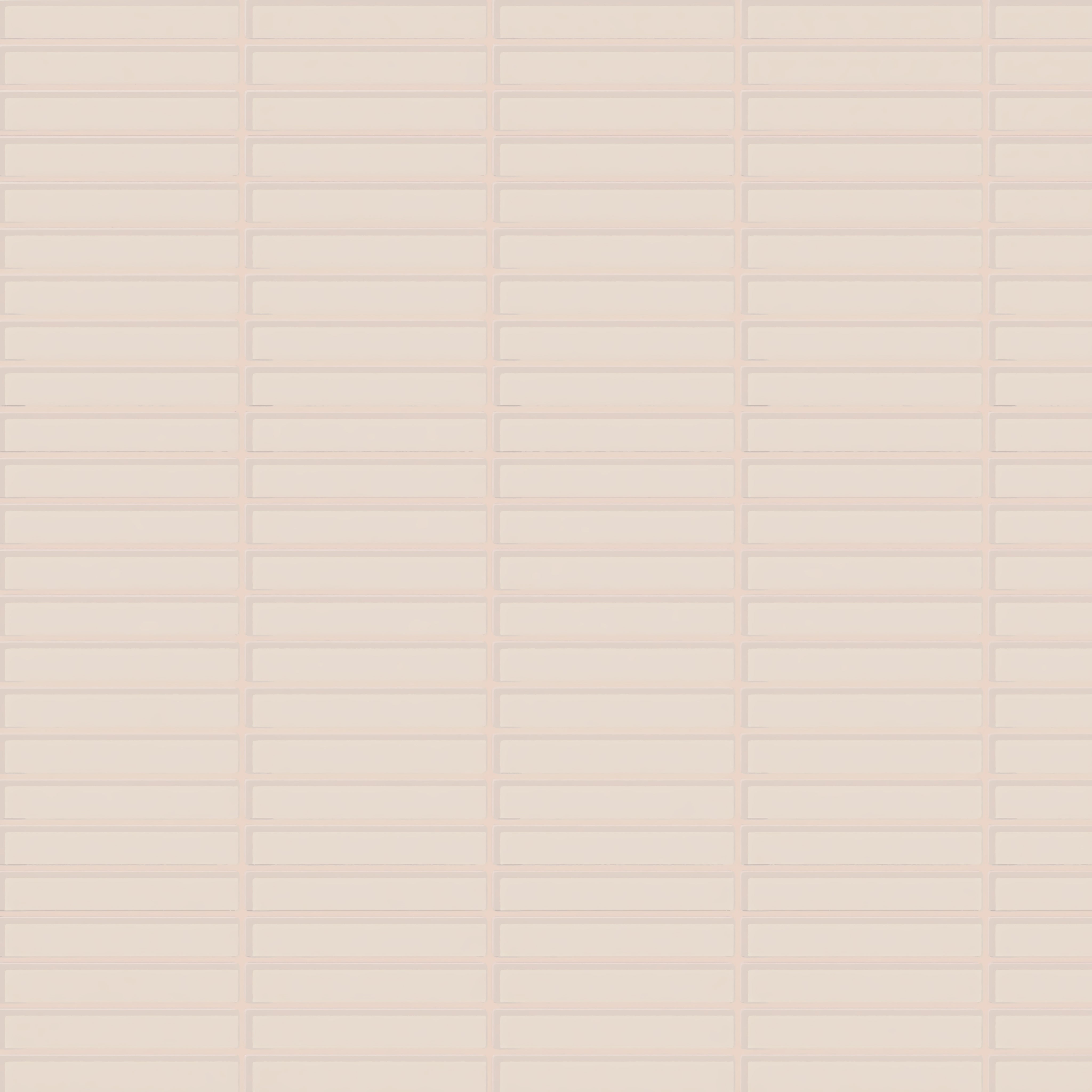 1x6 Straight Set Sheeted Glass Mosaic Tile in Sandpiper Gloss
