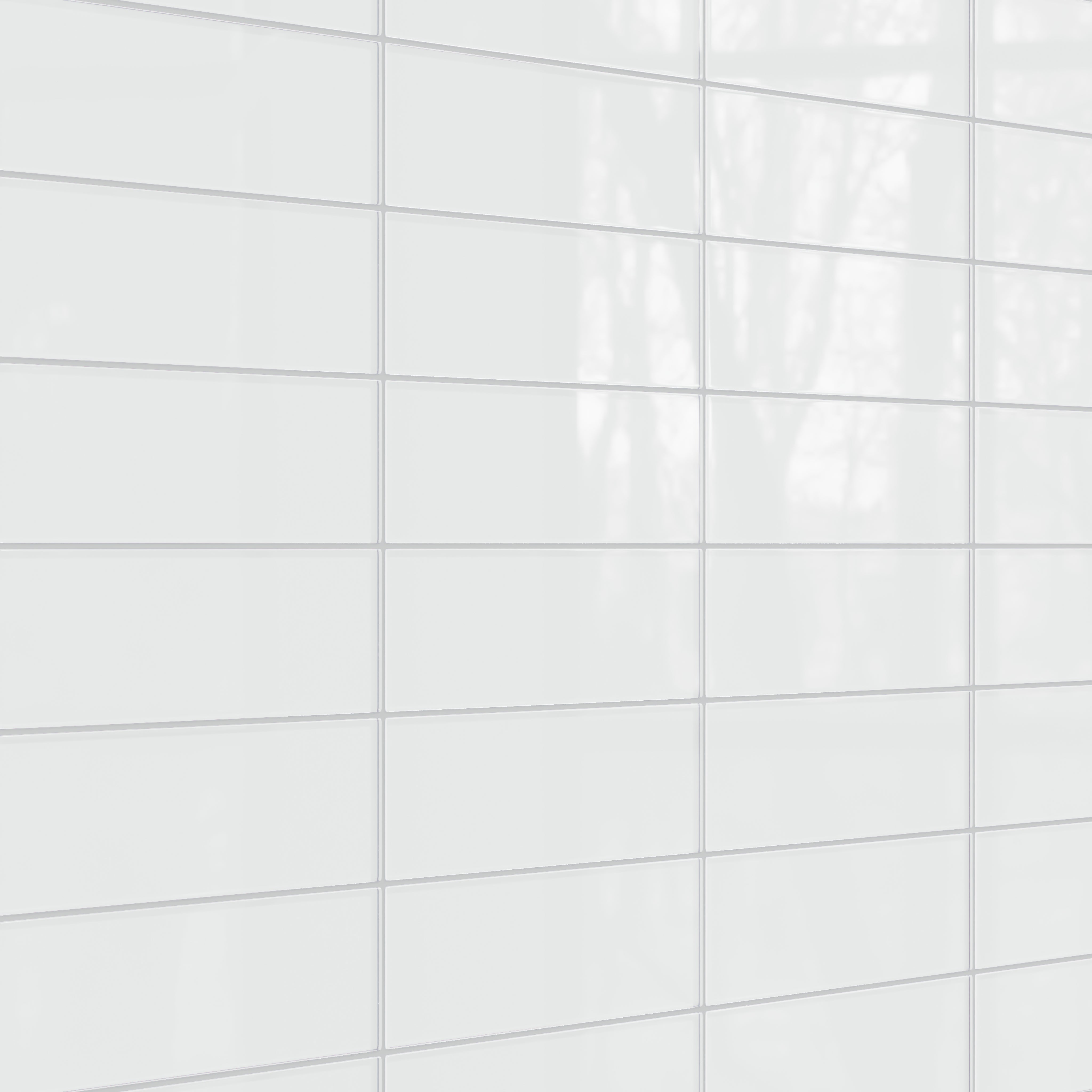 4x12 Glass Tile in Egret Gloss
