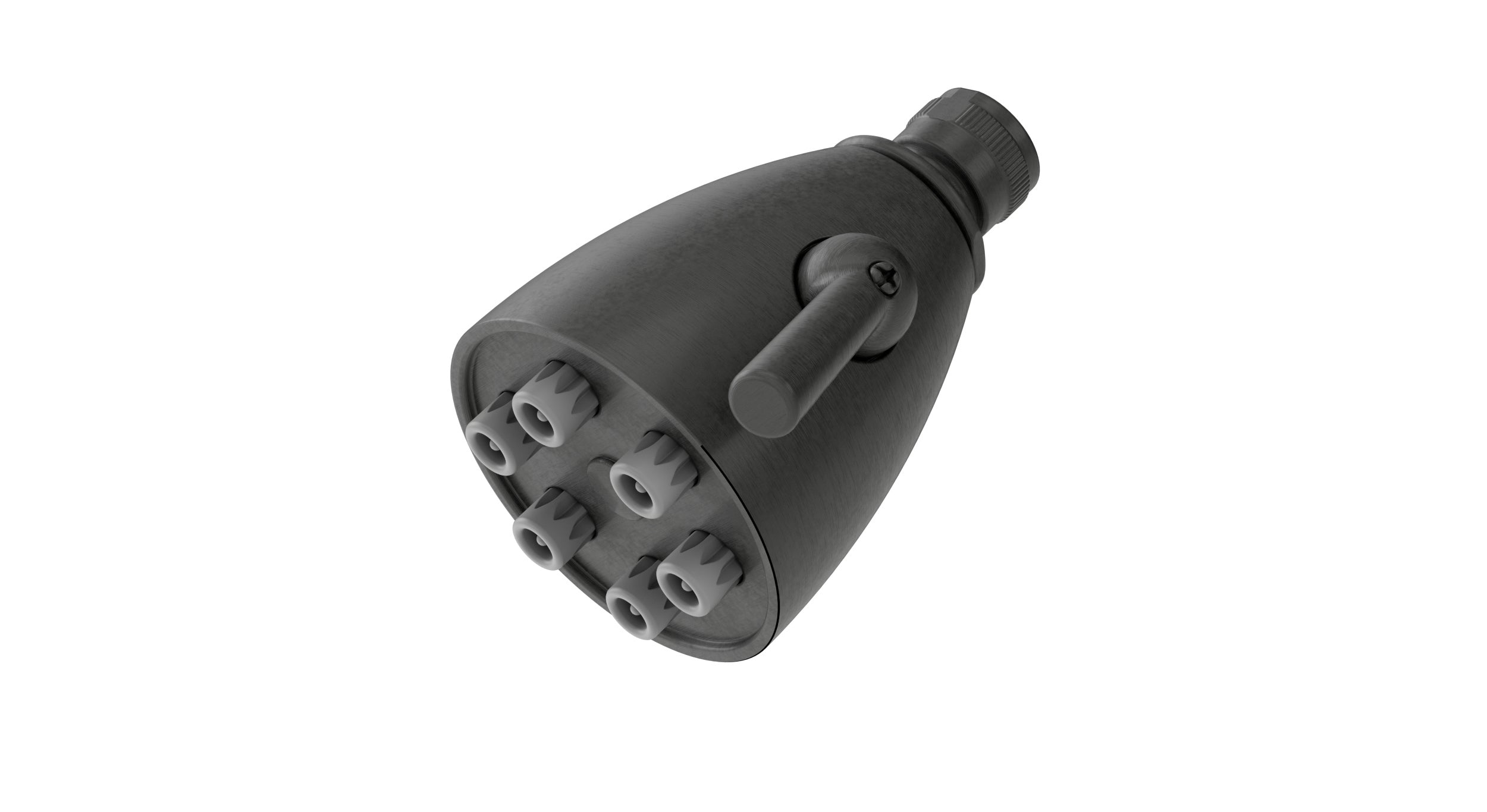 Shower Six Jet Shower Head in Blackened Nickel