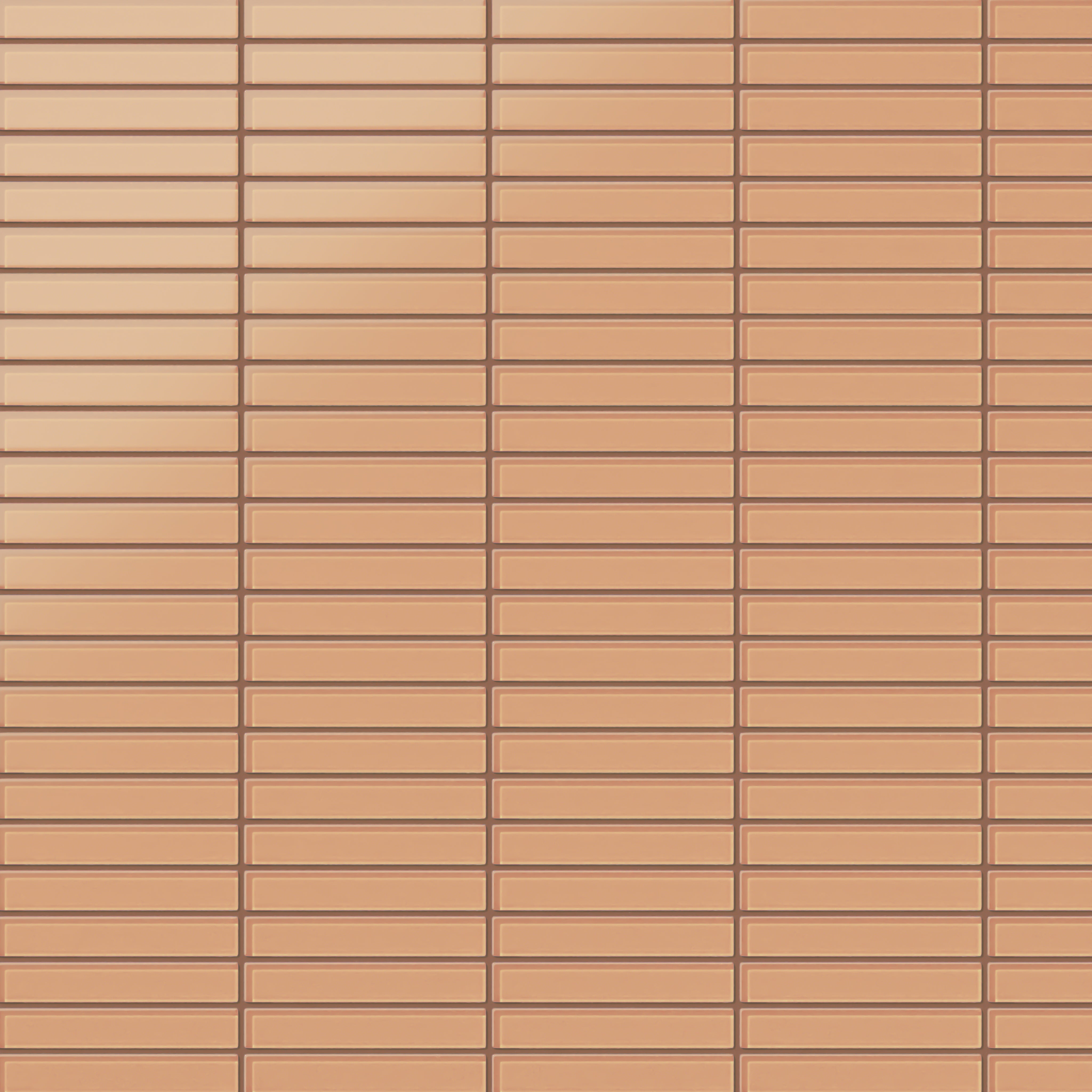 1x6 Straight Set Sheeted Glass Mosaic Tile in Carolina Wren Matte