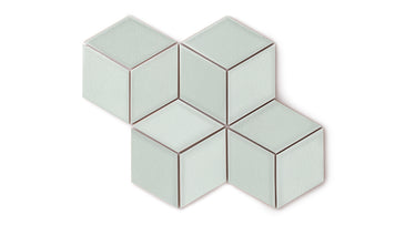 Large Diamond Original Ceramic Tile in Salton Sea Gloss