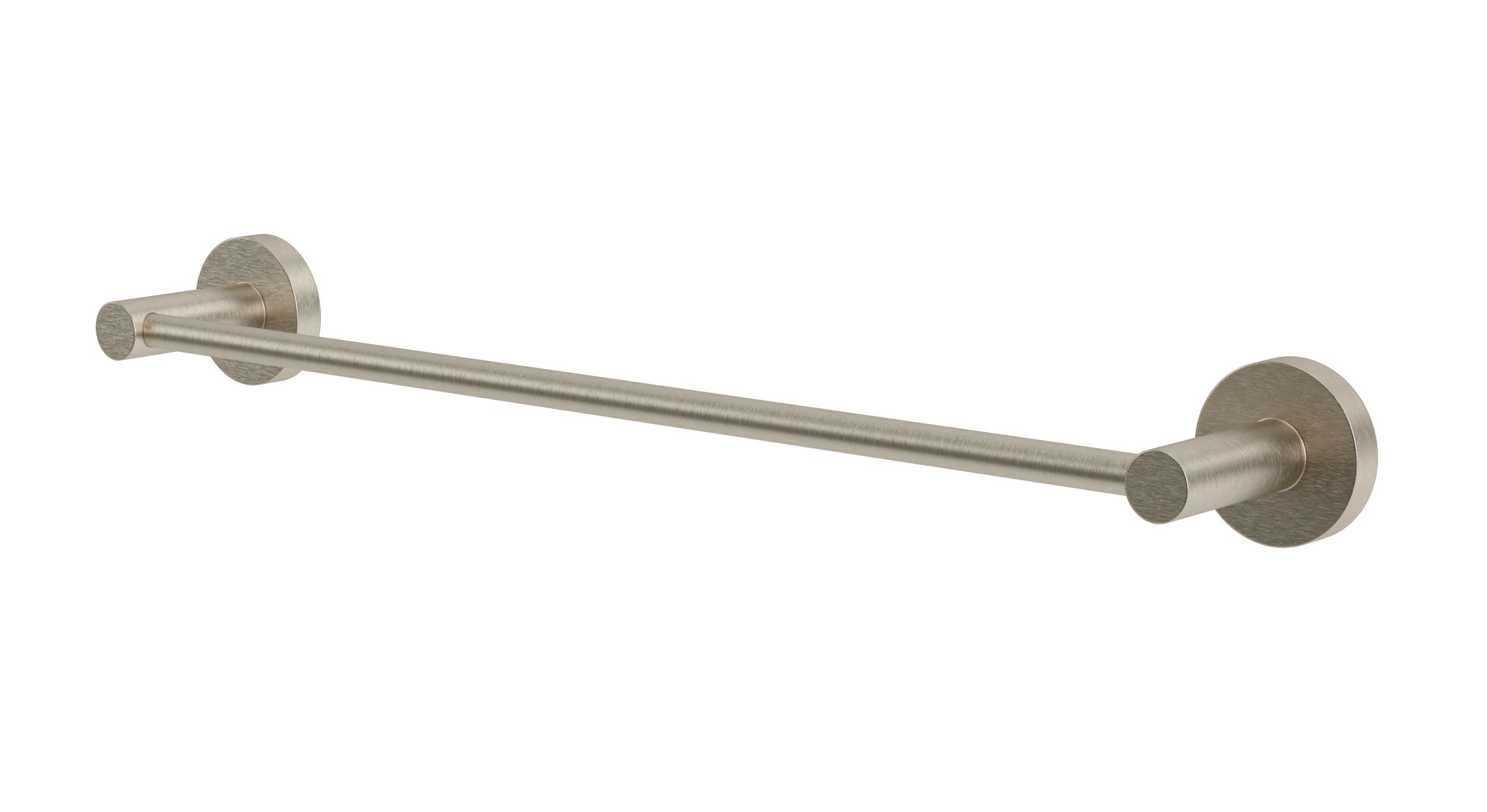 Flatiron Round Towel Bar 18" in Satin Nickel