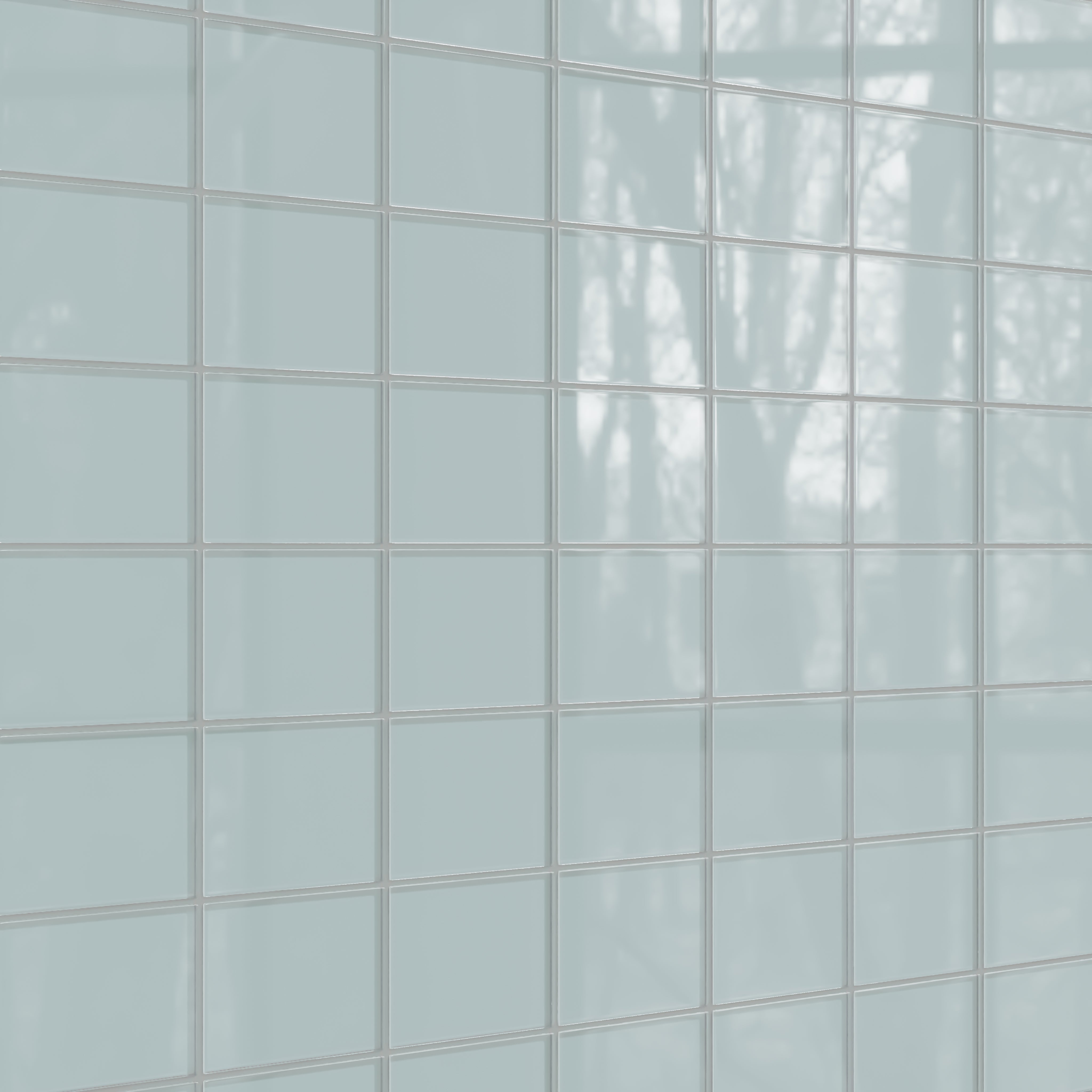 4x6 Glass Tile in Great Blue Heron Gloss