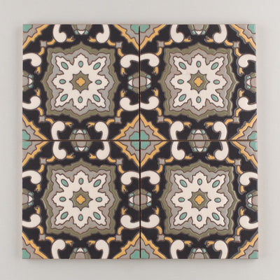 6x6 Handpainted Sample San Sebastian  in Neutral Motif