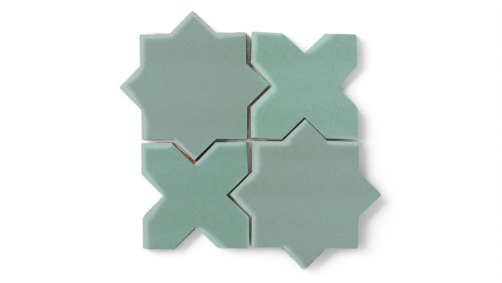 Star & Cross Original Ceramic Tile in Amalfi Coast Matte