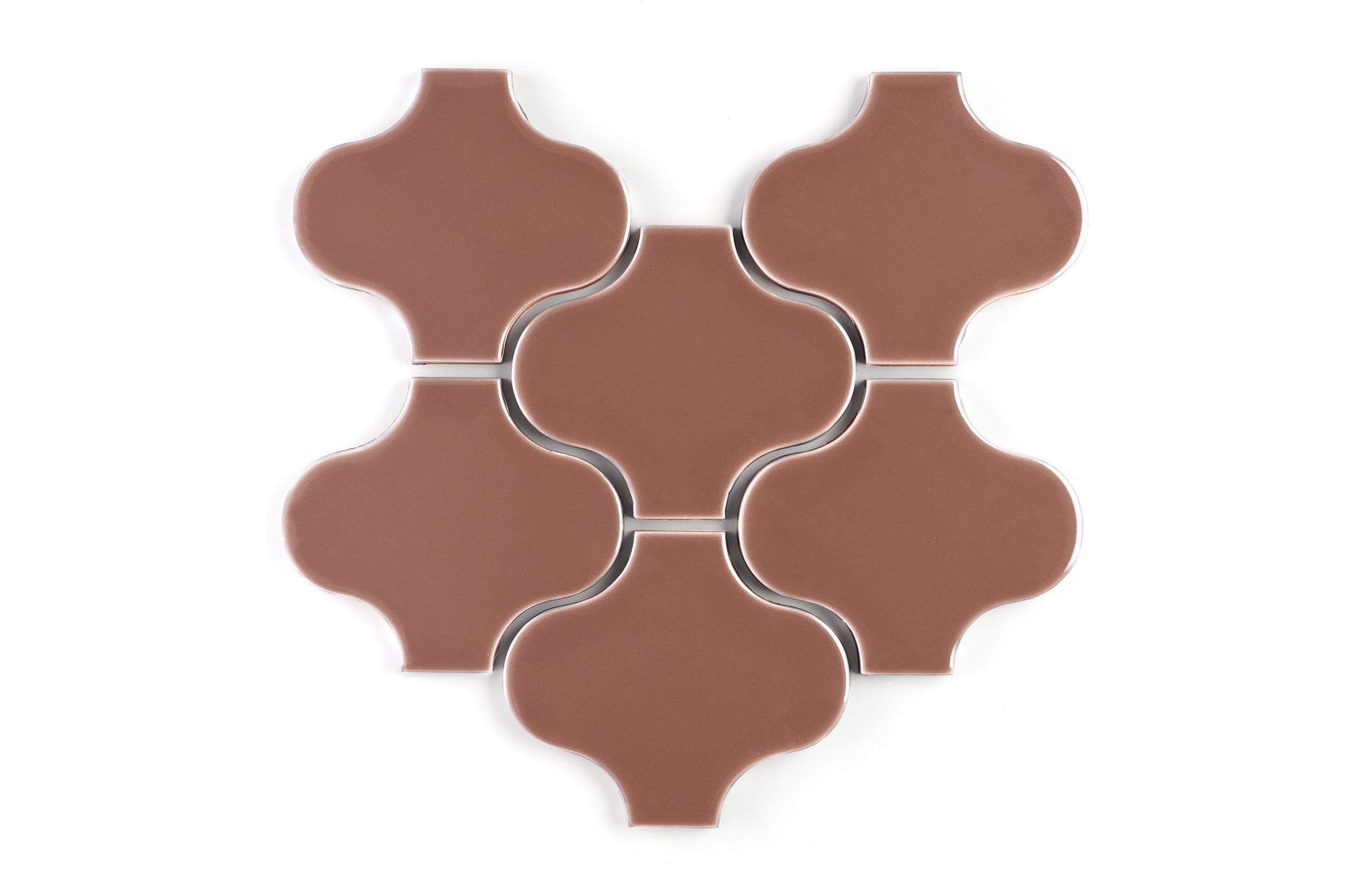 Paseo Original Ceramic Tile in Mauve Gloss