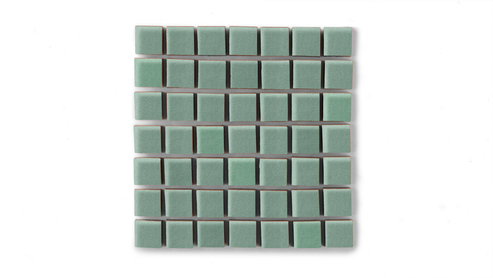 1x1 Straight Set Sheeted Original Ceramic Mosaic Tile in Amalfi Coast Matte
