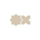Mini Star & Cross Original Ceramic Tile in Dolomite Gloss
