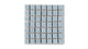 1x1 Straight Set Sheeted Original Ceramic Mosaic Tile in Crater Lake Gloss