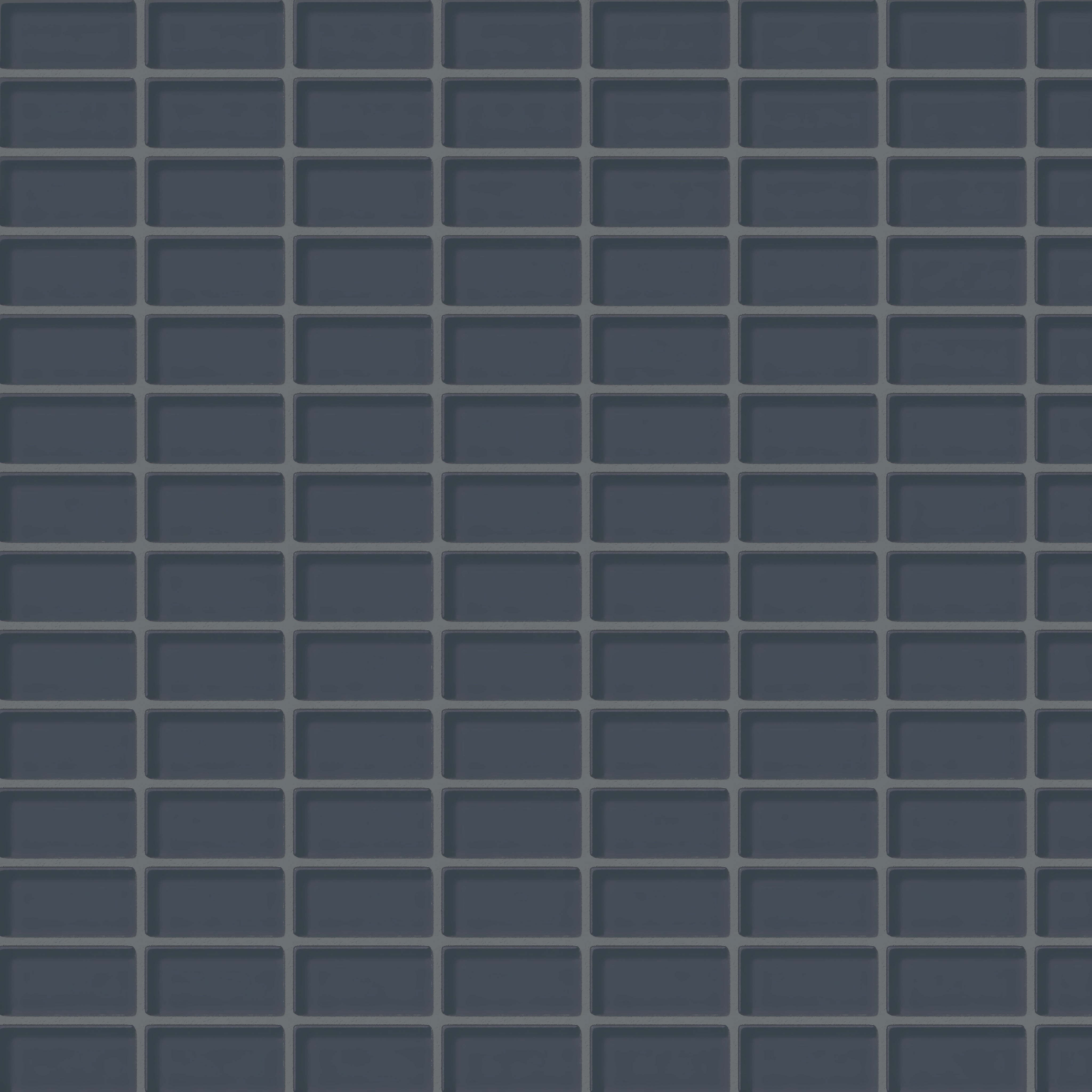 1x2 Straight Set Sheeted Glass Mosaic Tile in Junco Gloss